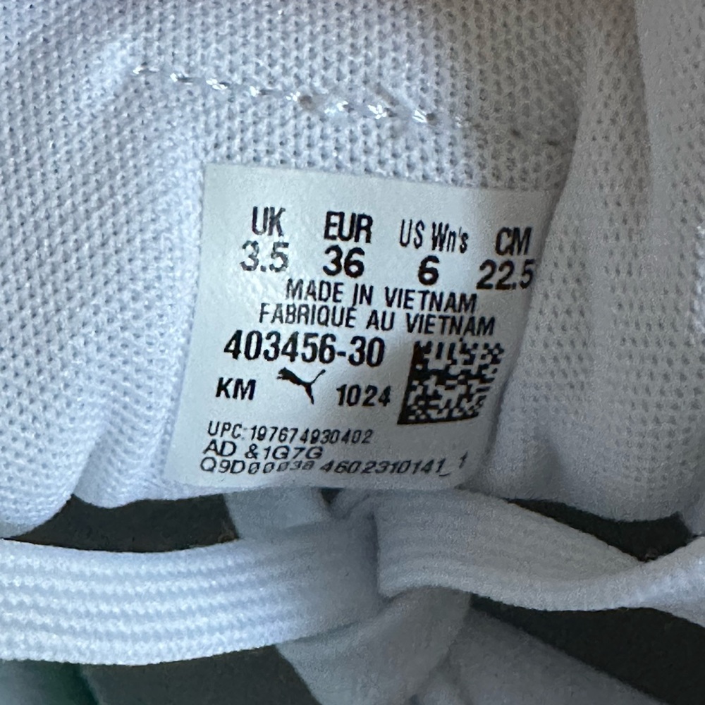 Puma Women's Sneakers Jada SC Better White Team Gold Size 6 - Just Tried On - Picture 7 of 8